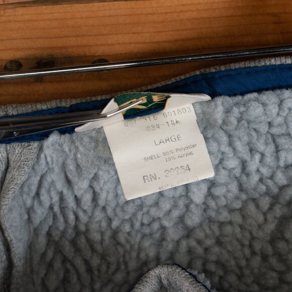 Vintage 80s REI Deep Pile Fleece Pants in Heather Grey - LG - Picture 6 of 9